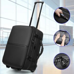 travel trolley vacuum compression business backpacks bags for man wheeled backpack on wheels luggage rolling bags for boardable